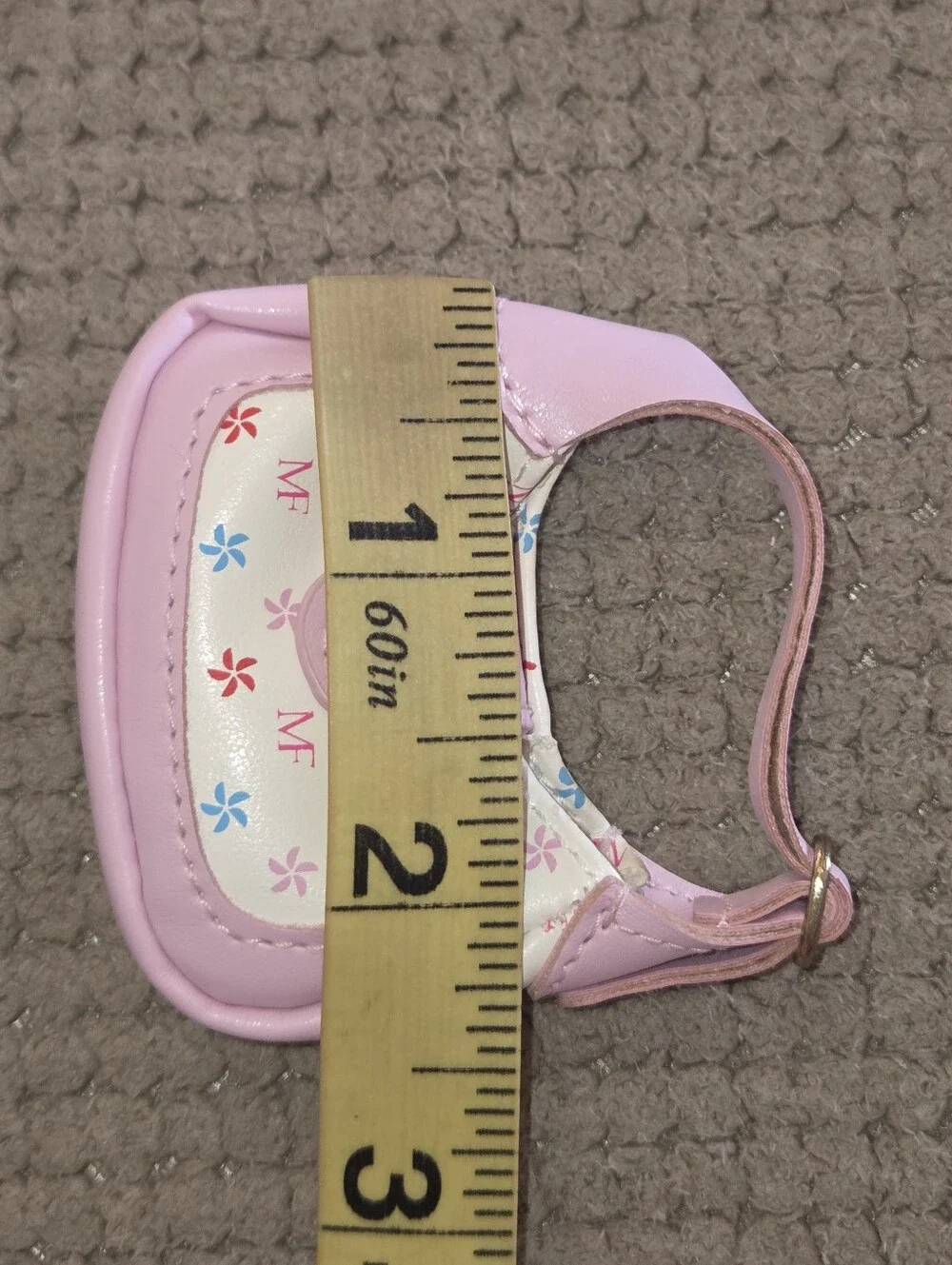 Zuru Mini Brands Fashion Pink & White Monogram Bag Purse Handbag doll clothing